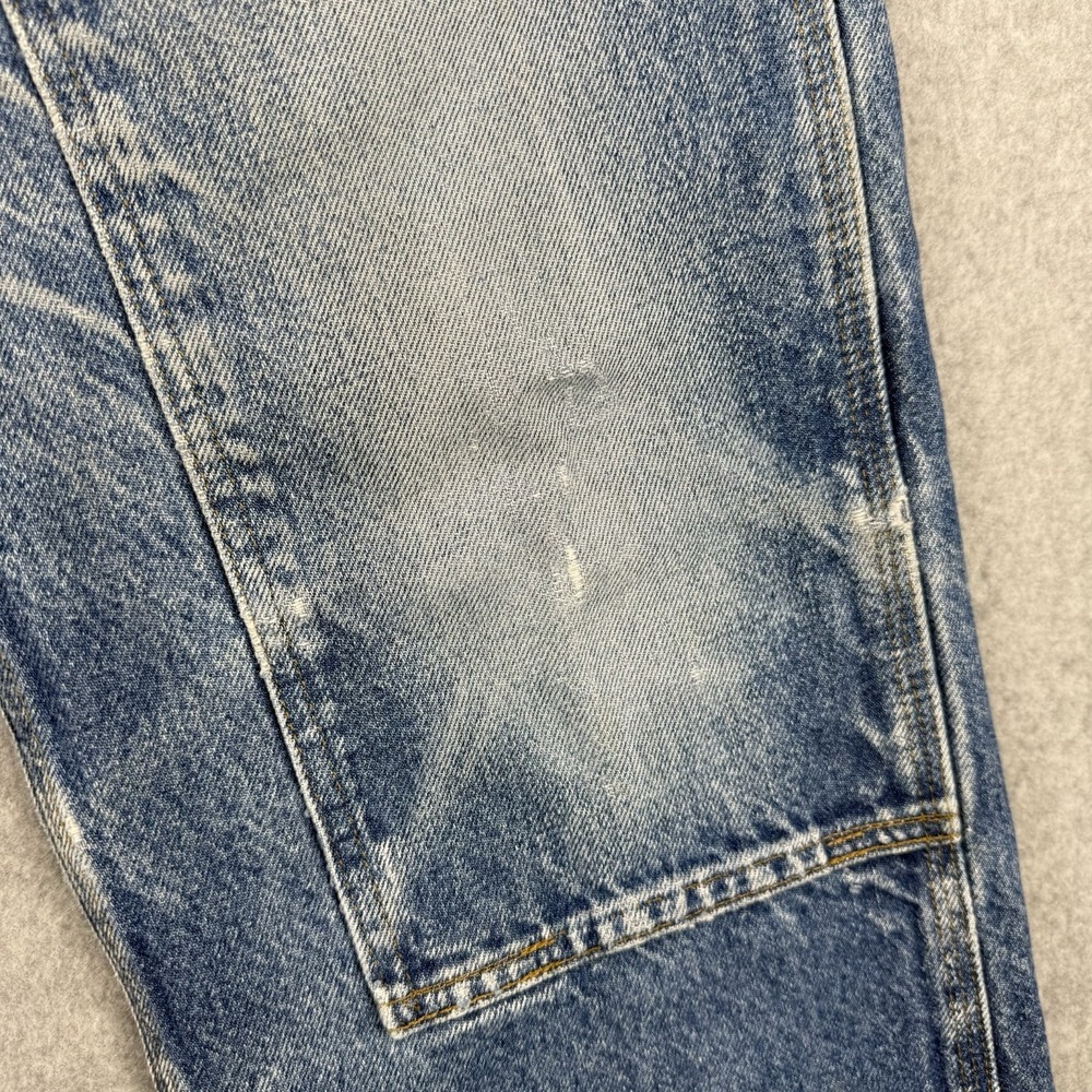 Vintage Carhartt Pants Mens 31x31 Light Wash Double Knee Rivets B73 Distressed - Picture 5 of 16